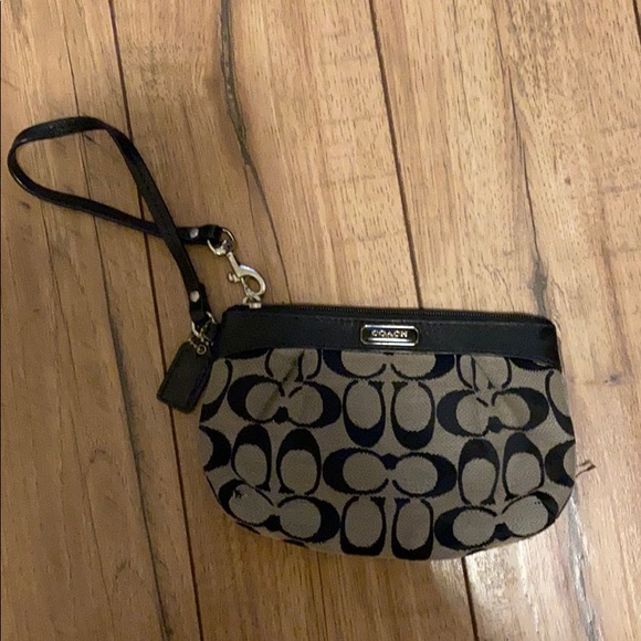 Coach Handbags - Black Classic Coach Wristlet